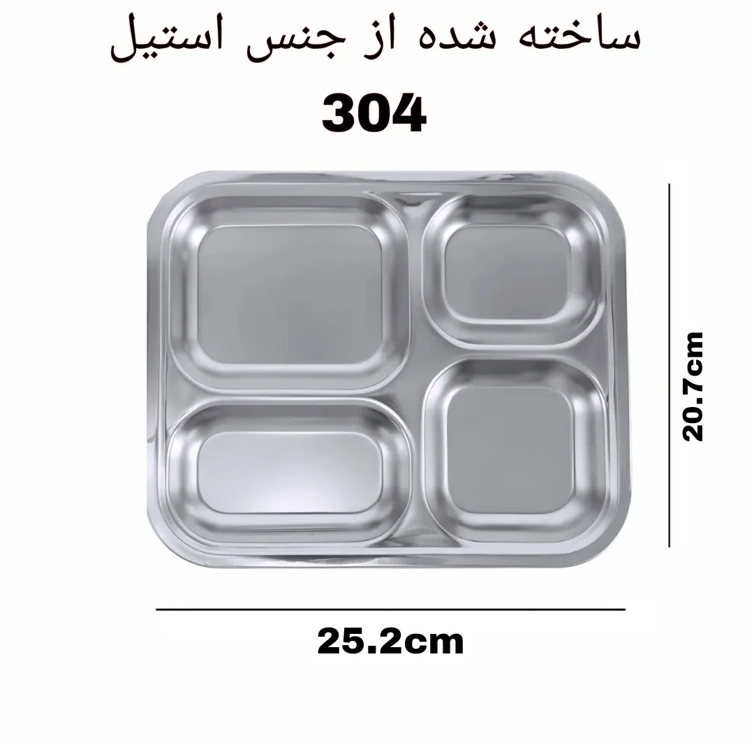 بشقاب غذا خوری مدل Dish بسته 4 عددی