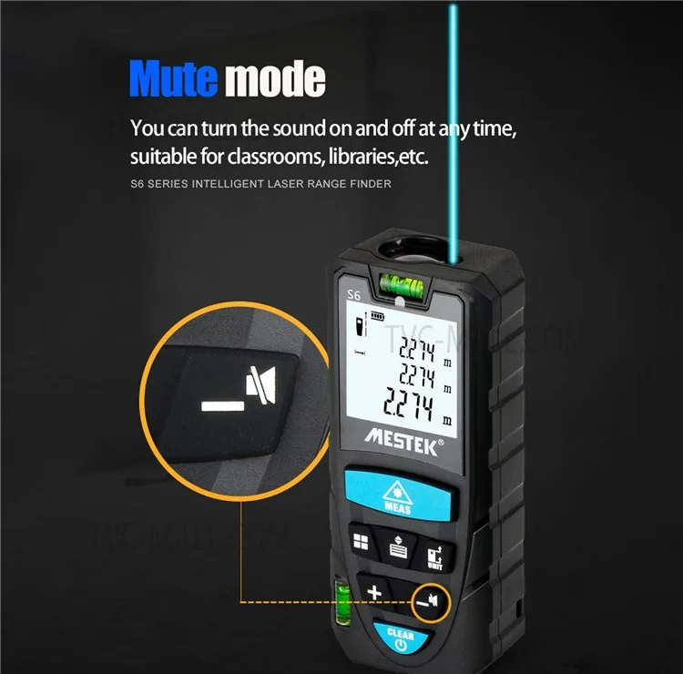 متر لیزری دیجیتال مستک مدل S6 100M