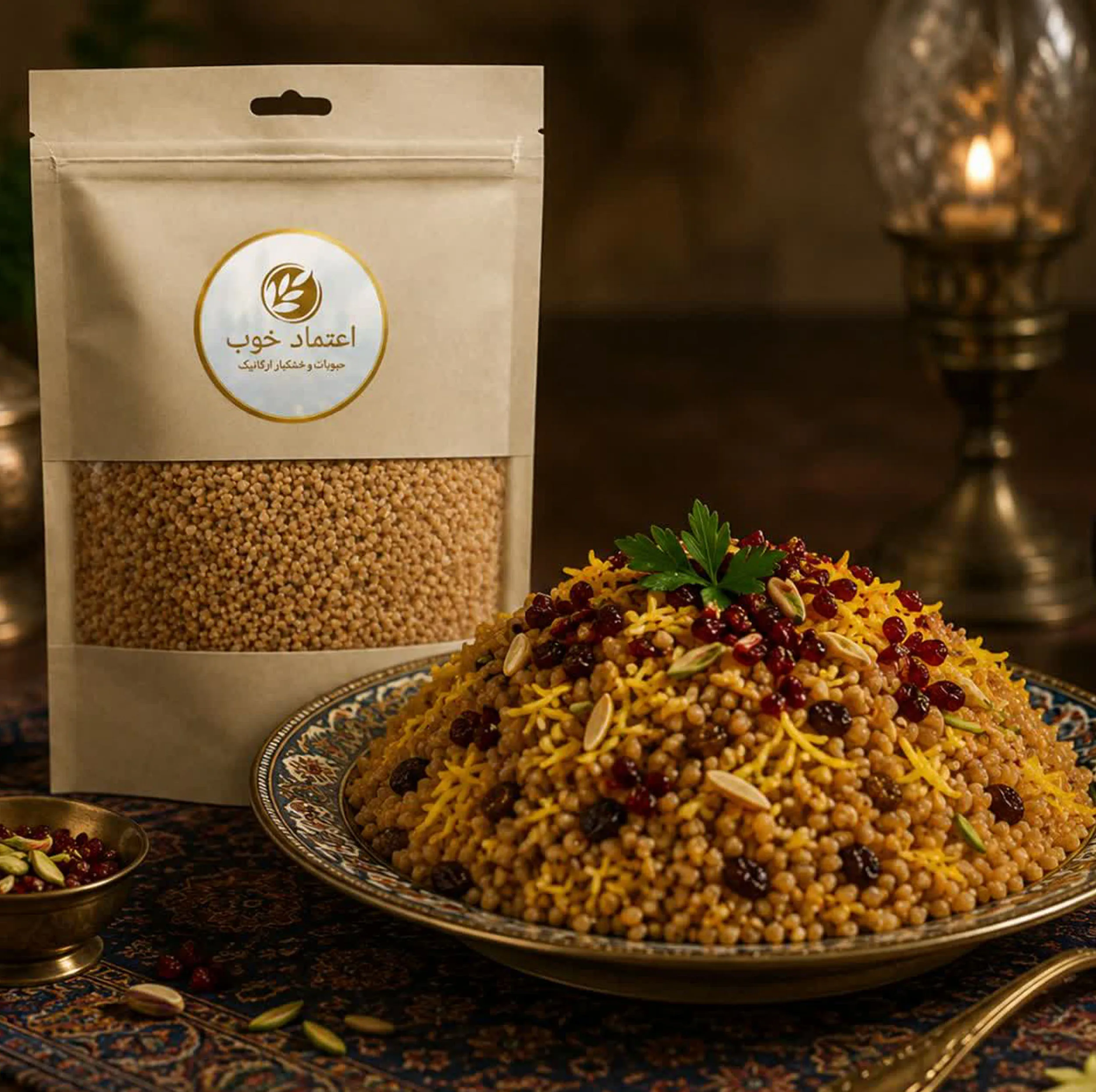 بلغور پلویی اعتماد خوب - 900 گرم