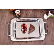 سینی دسته دار یونیک کد 02 - 4075 سایز 26*42 سانتی متر