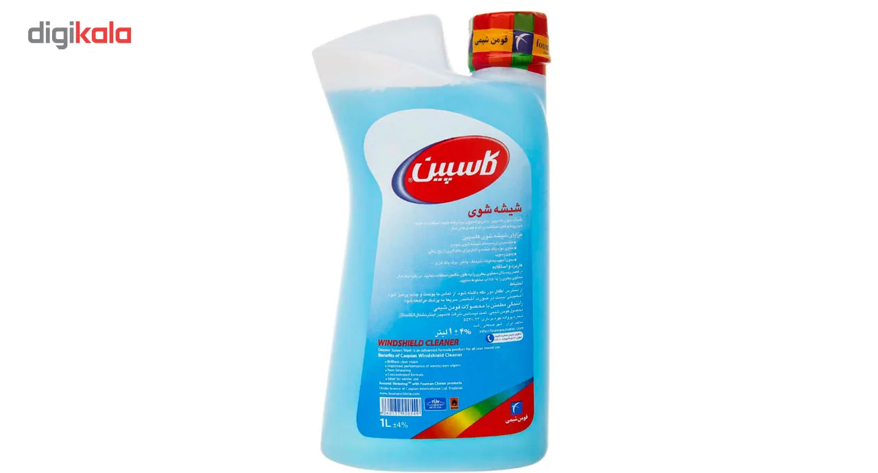 مجموعه ضدیخ و شیشه شور کاسپین مدل S333 حجم 1 لیتر بسته 2 عددی