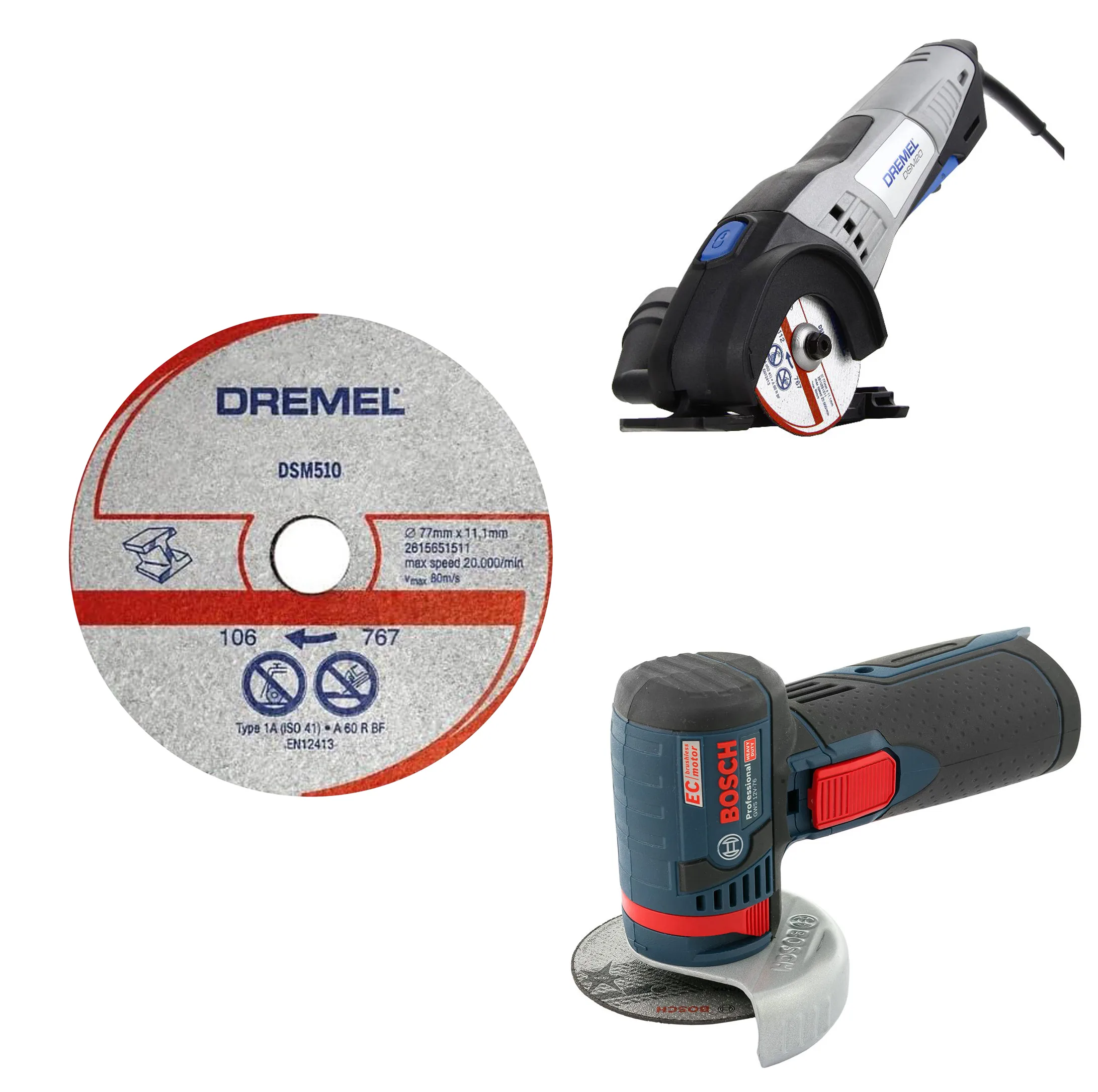 صفحه آهن بر درمل مدل 76 میلیمتری کد DSM20 OR GWS 12V-76 مجموعه 3 عددی