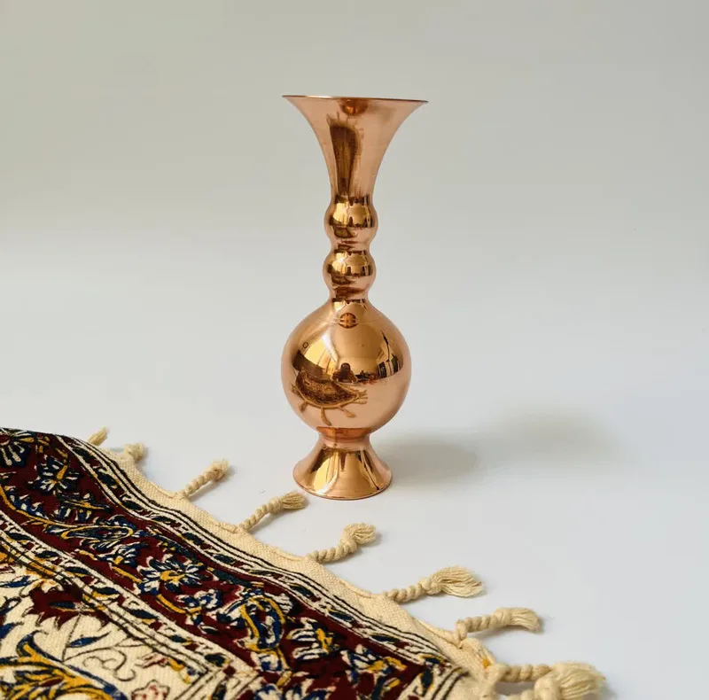 گلدان مسی مدل توپی کد ZH134.4