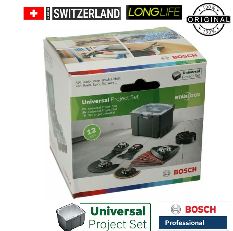تیغ اره همه کاره بوش مدل Universal Project set Professional مجموعه 12 عددی