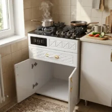 اجاق گاز 4 شعله هاکان مدل اجاق گاز چهار شعله دو درب_HT_M6