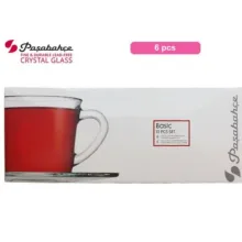 ست فنجان نعبلکی 12 پارچه پاشاباغچه مدل باسیک کد 96693 30