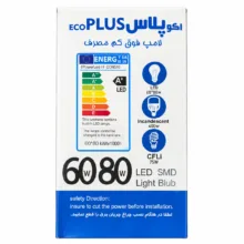 لامپ ال ای دی 80 وات اکو پلاس مدل استوانه ای کد nor-0060 پایه E27