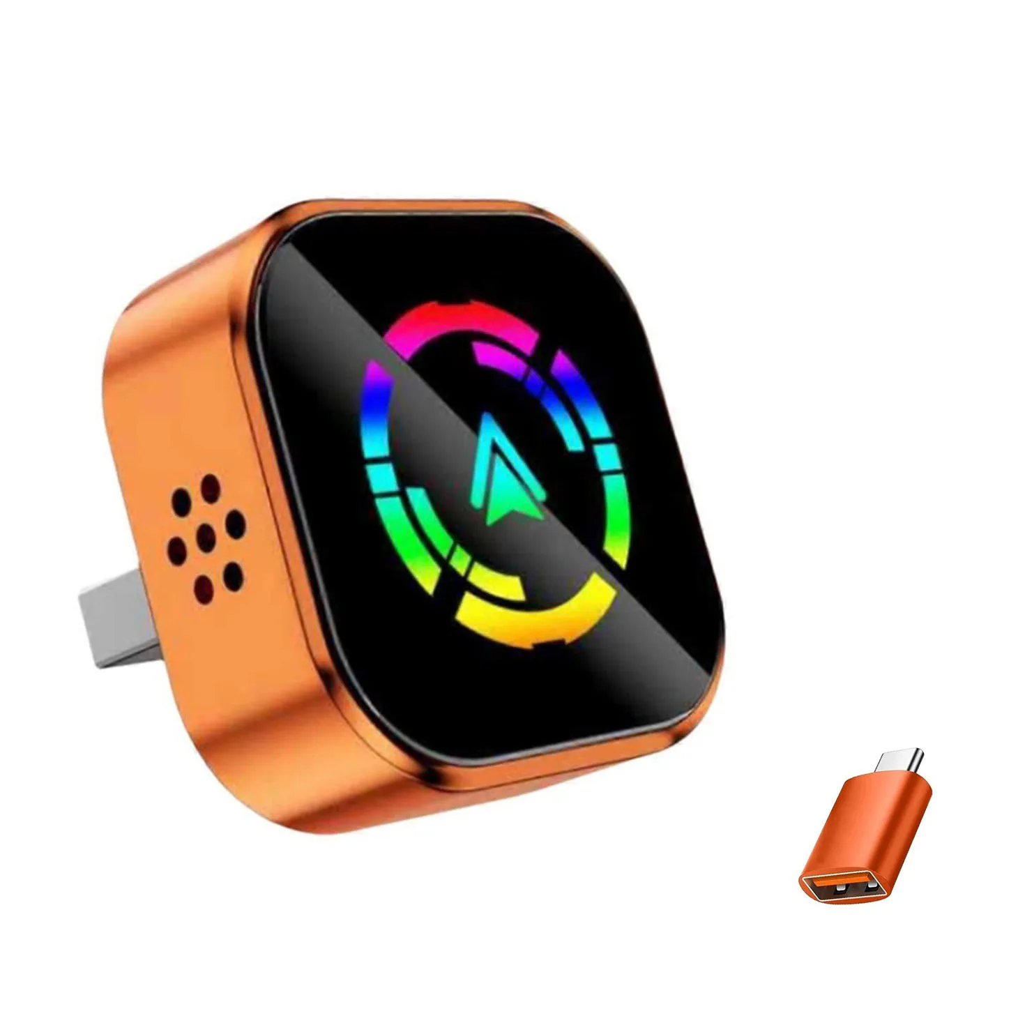 کارپلی و اندروید اتو مدل Wireless CarPlay/Android Auto Q1A به همراه مبدل USB به USB-C