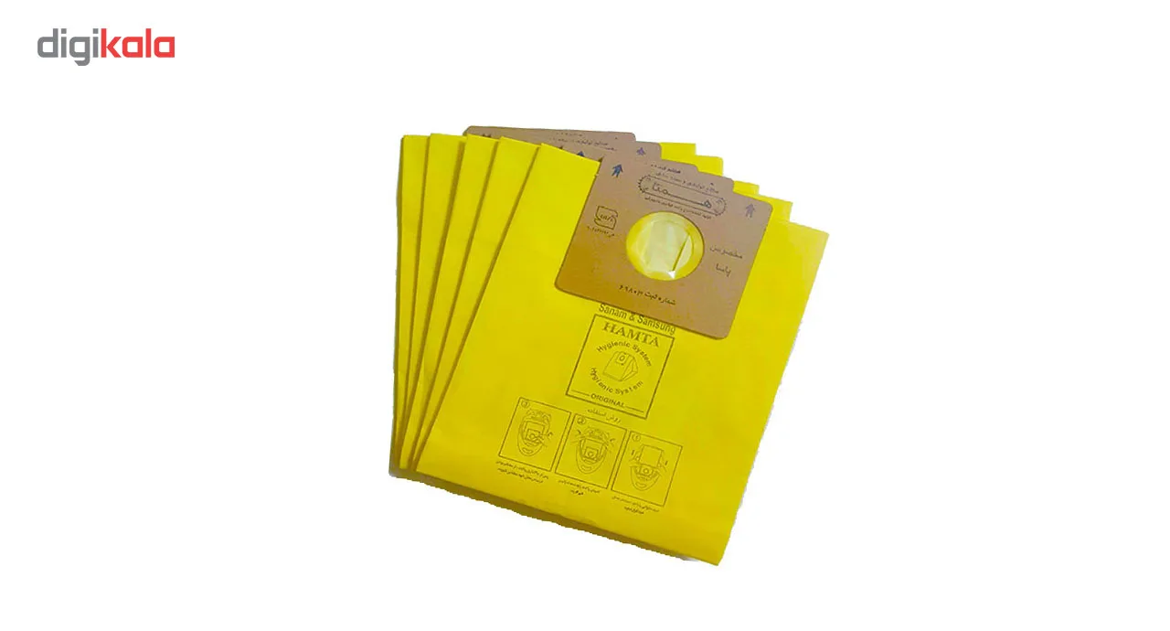 پاکت جاروبرقی پاسا همتا کد H-PA159 دو بسته 5 عددی