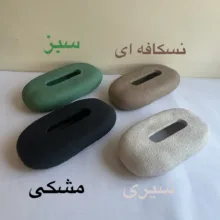 جای دستمال کاغذی مدل تخت طرح تکسچر کد ۰۱