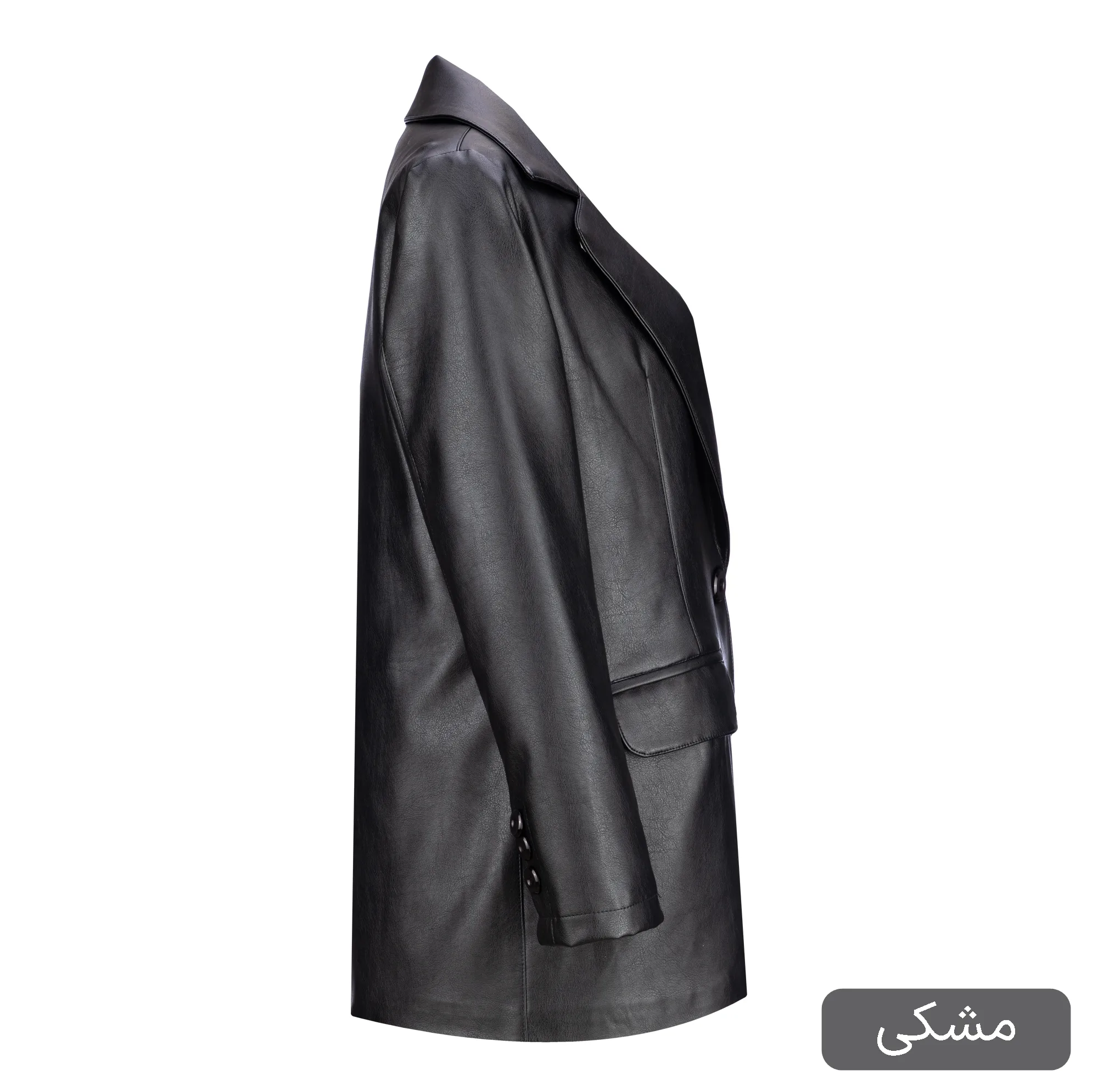 کت چرم زنانه السانا مدل بهسام کد 2384