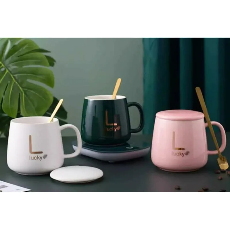 ماگ حرارتی لاکی مدل Temperature Plus به همراه صفحه گرمکن برقی