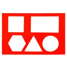 شابلون مدل اشکال هندسی کد Stencil-Math