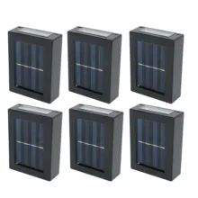 چراغ پارکی خورشیدی سولونیکس مدل  4LED-Solar-Wall Lamp مجموعه 6 عددی