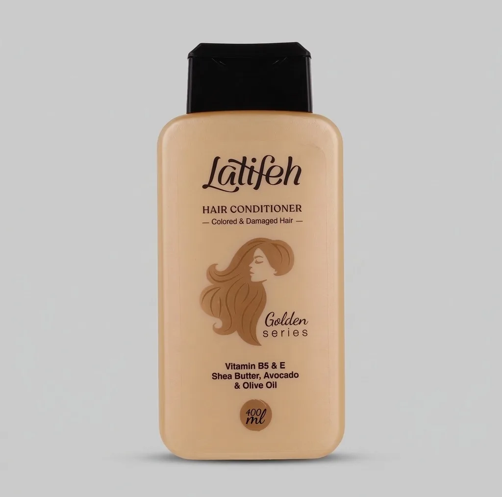 نرم‌کننده مو لطیفه مدل Golden Series حجم 400 میلی‌لیتر