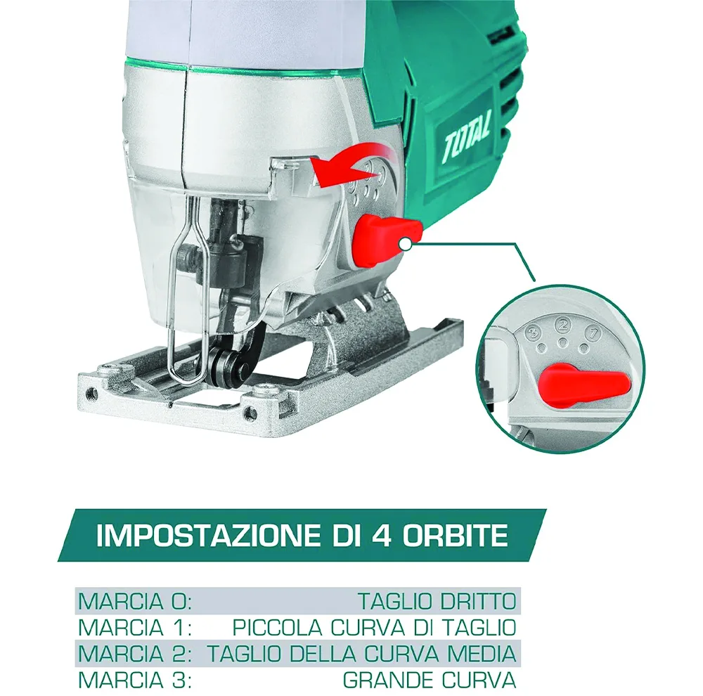 اره عمودبر گیربکسی 800 وات توتال مدل TS-2081006-800W