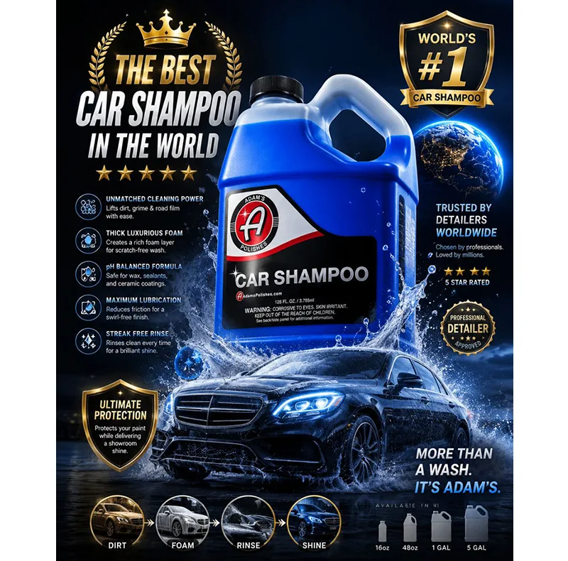 شامپو کارواش خودرو آدامز پولیشز مدل PRO MAX FOAM BL 4000حجم 3758 میلی لیتر