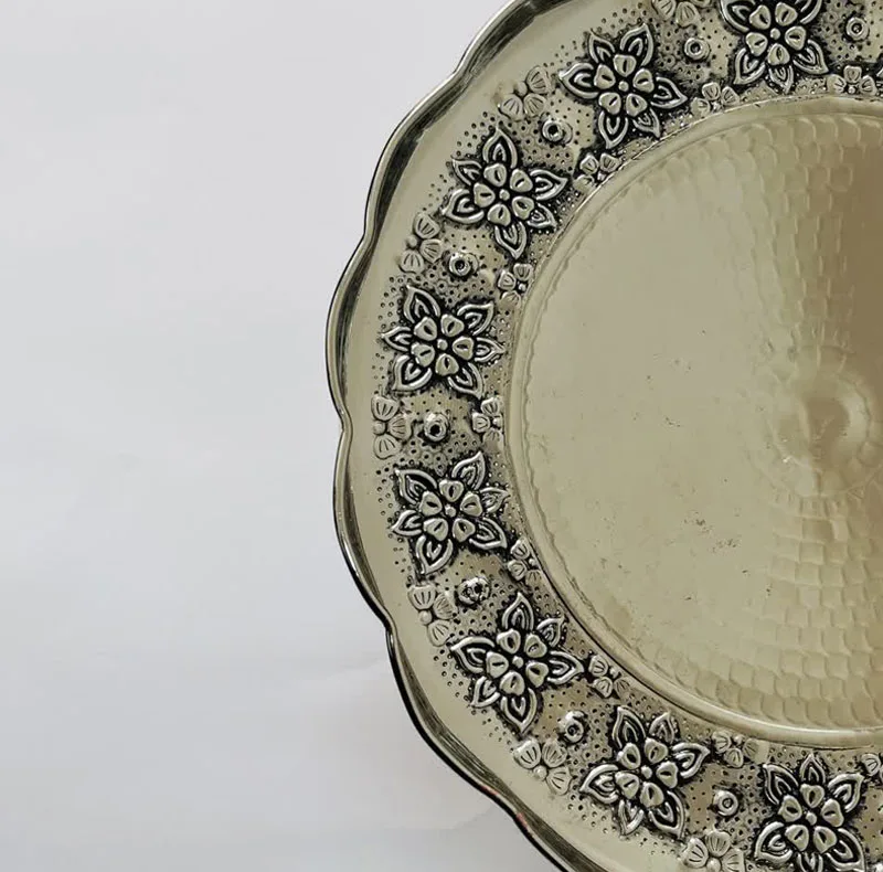 شیرینی خوری مسی مدل لب چین کد ZH320.8