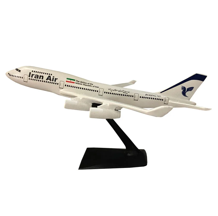 ماکت هواپیما مدل مسافربری بوئینگ 747 طرح Iran Air