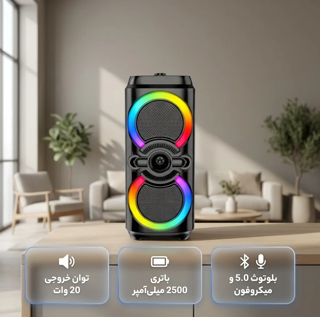 اسپیکر بلوتوثی قابل حمل سینگ ای مدل ZQS8285XW