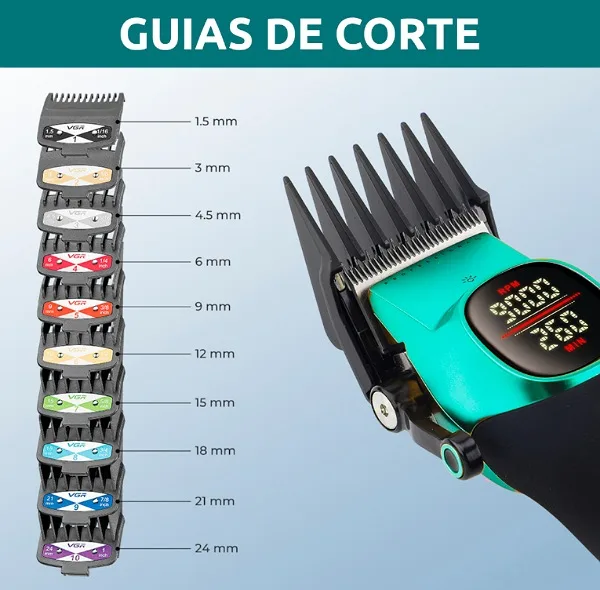 ماشین اصلاح موی سر و صورت شارژی وی جی ار مدل V-885C