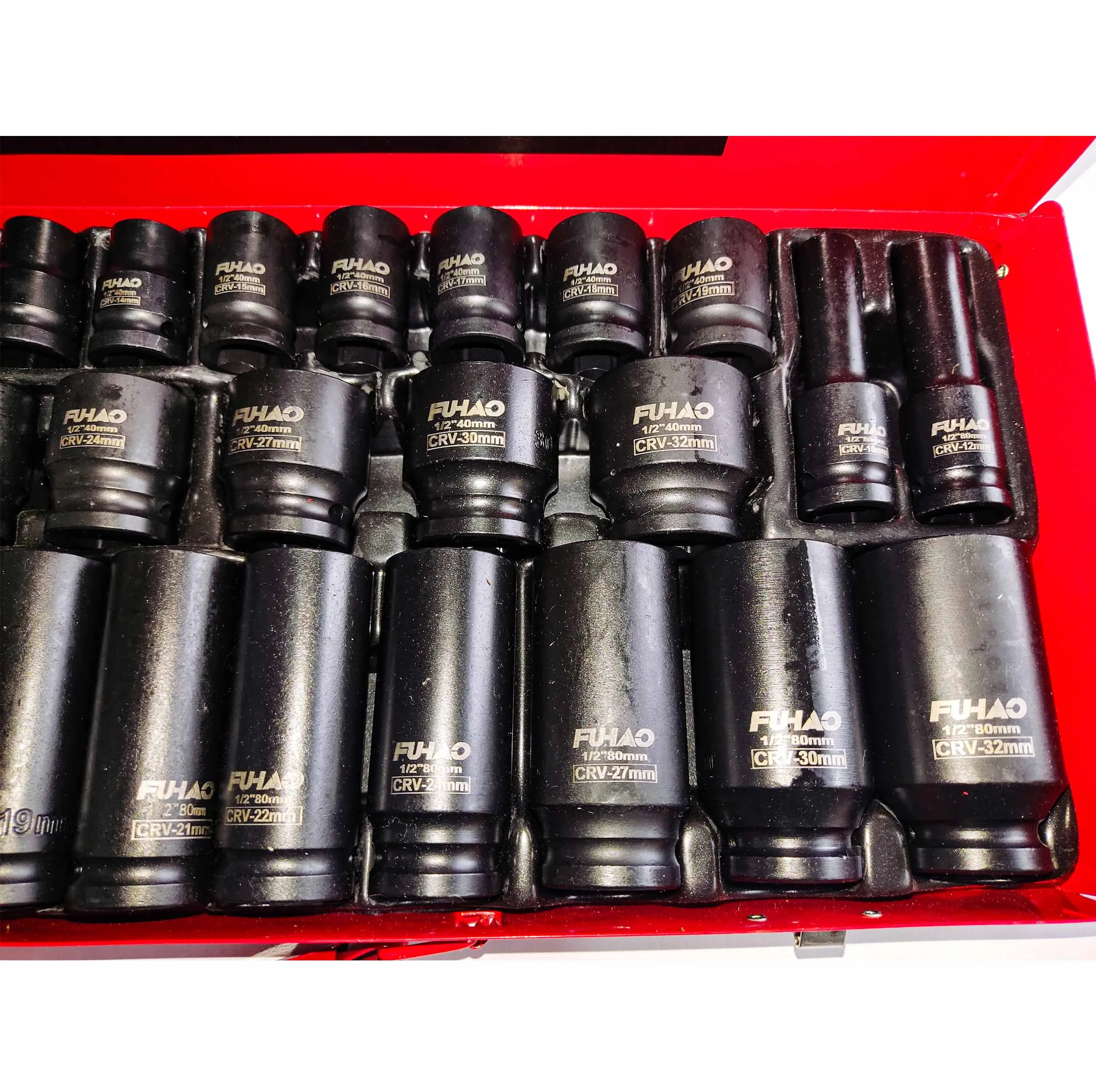آچار سری بکس فشار قوی فوهایو مدل QBFD-35PC مجموعه 35 عددی