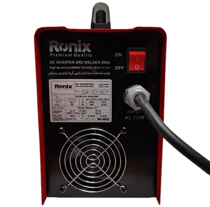 اینورتر جوشکاری 200 آمپر رونیکس مدل RON-4602