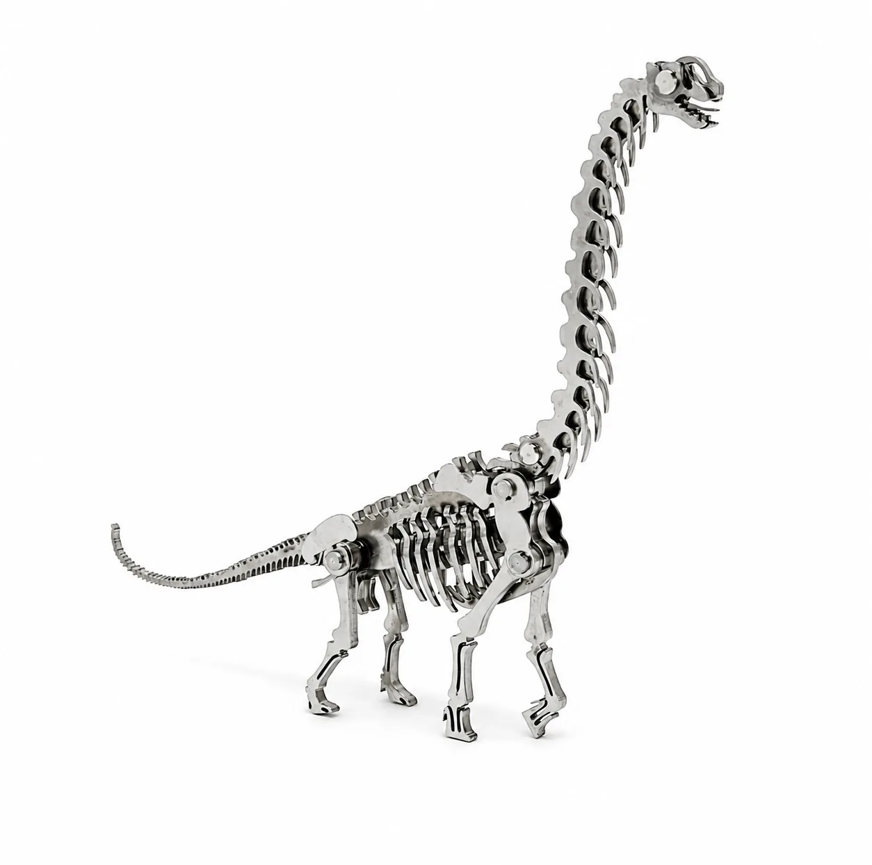 پازل سه بعدی فلزی 32 تکه برند آیرون استار مدل diplodocus مناسب رده سنی +14