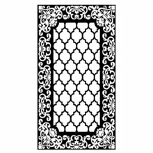 شابلون باتیس آرت طرح فرش کد 939