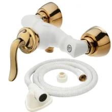 شیر سرویس بهداشتی ایلمان مدل بامبو W-H310 به همراه شلنگ توالت