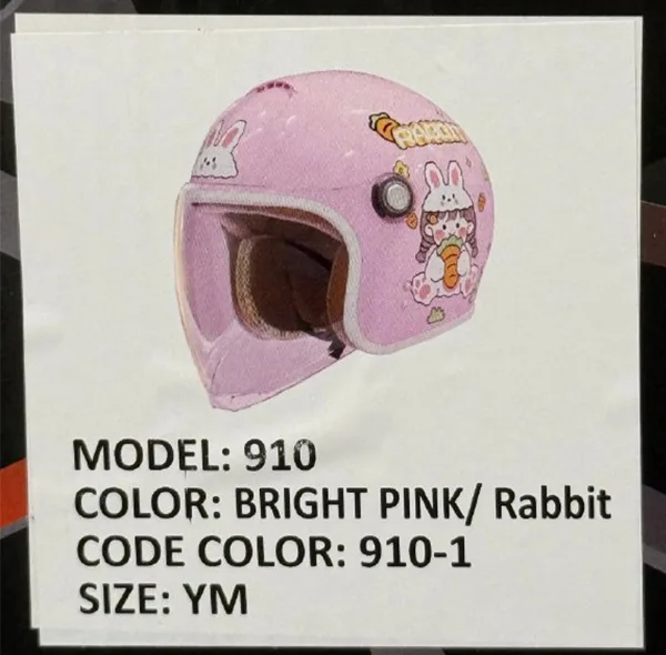 کلاه کاسکت ردلاین مدل 910 BRIGHT PINK / RABBIT