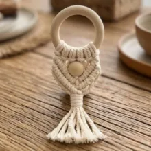حلقه‌ دستمال مدل مروارید تک مجموعه 8 عددی