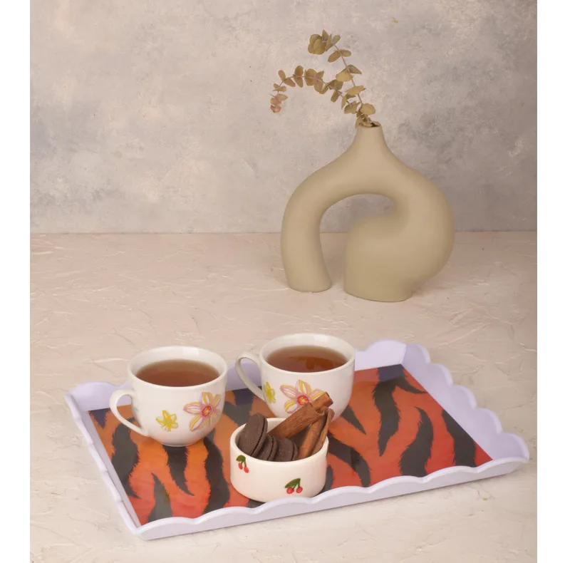 سینی بدون دسته مهروز مدل 6003 ببر سایز 26×36 سانتی متر