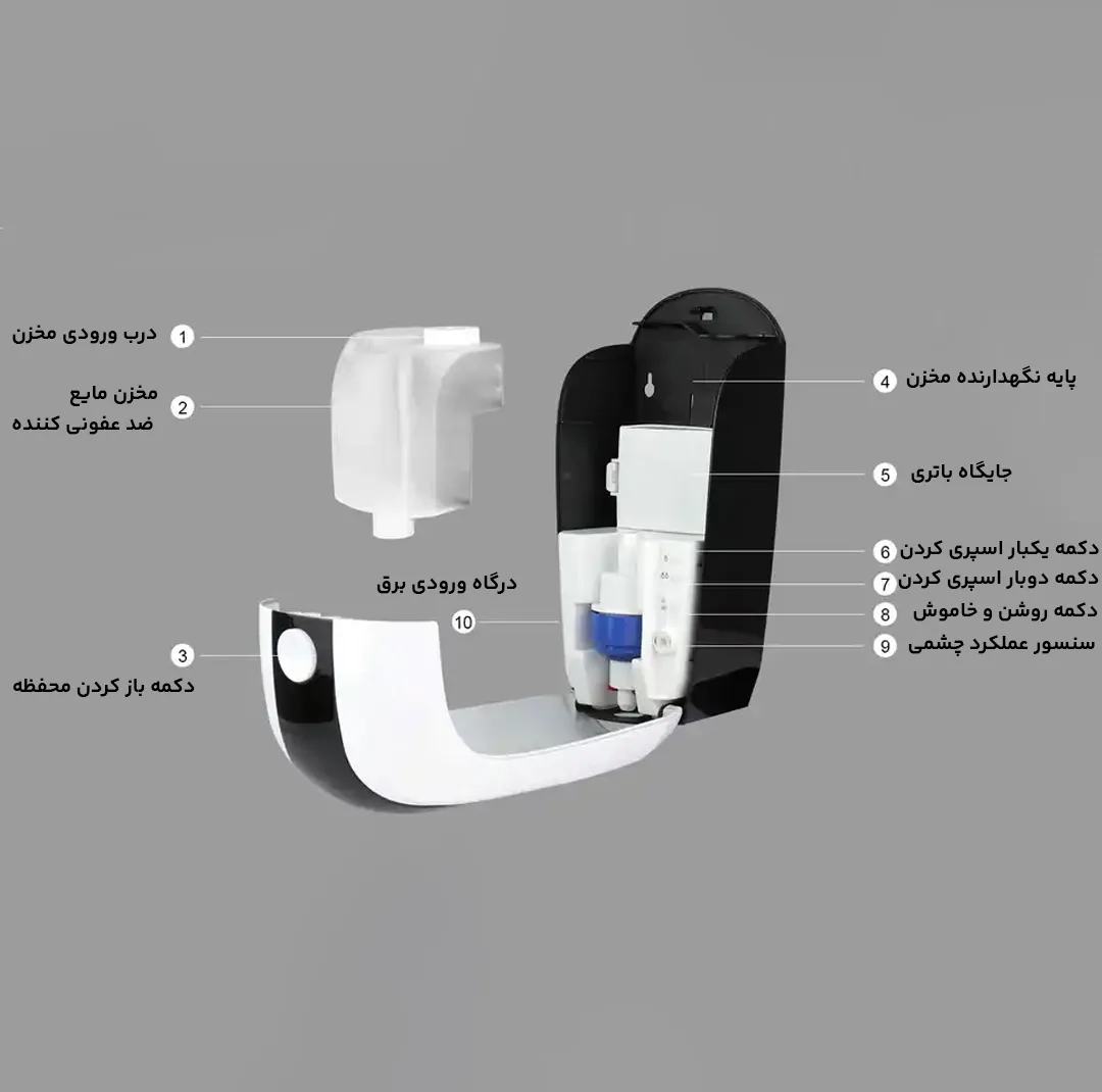 دستگاه ضد عفونی کننده دست لیانا مدل alien v3