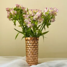 گلدان مسی سه بعدی طرح شش ضلعی کد ZH394
