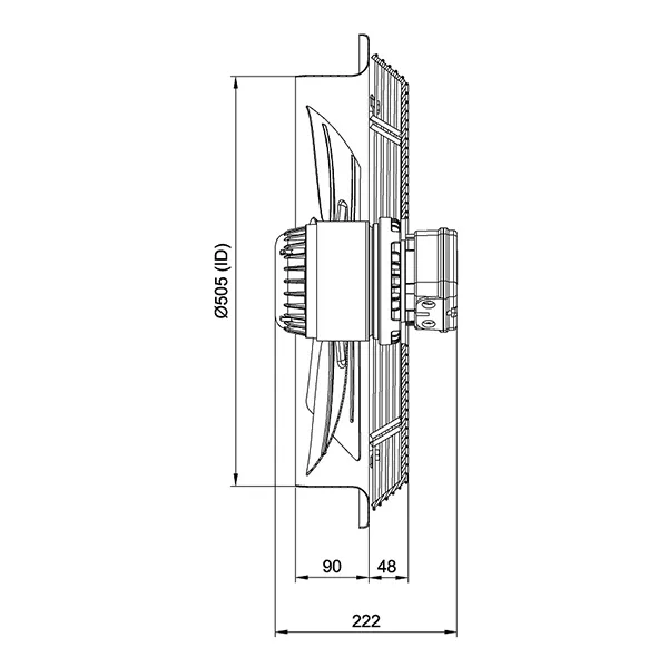 هواکش دمنده مدل VIK-50G60-4T-H