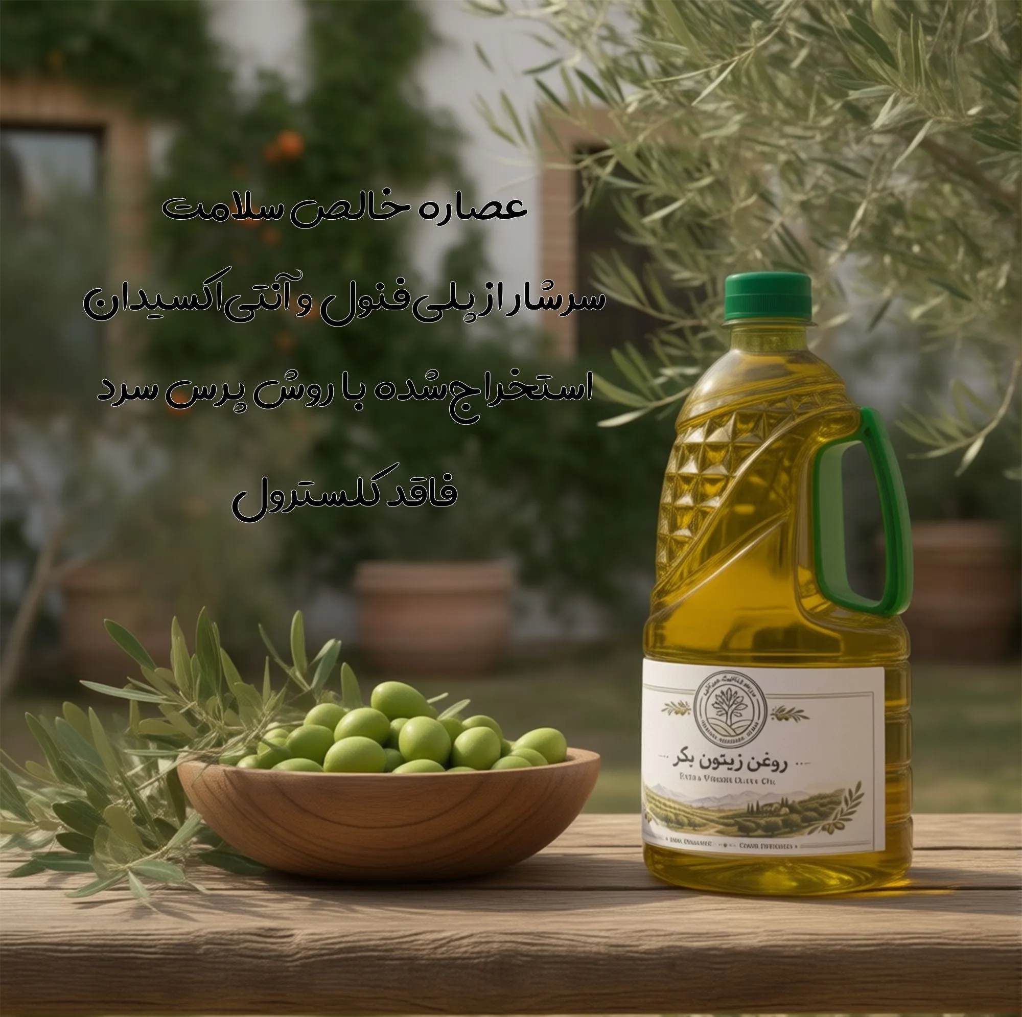 روغن زیتون طبیعی هیرکانی - نیم لیتر