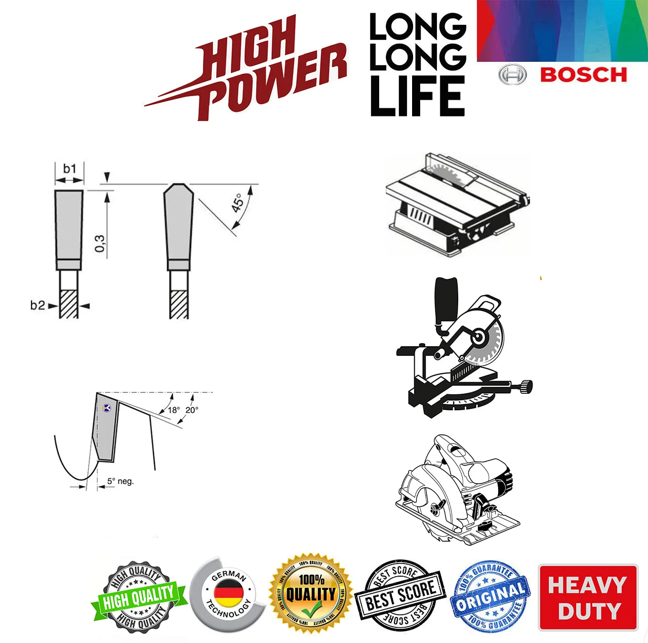 تیغ اره دیسکی بوش دل مولتی متریال 235MM-64T