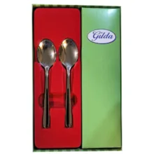 قاشق چای خوری گیلدا مدل دونا براق مجموعه 12 عددی