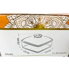 جعبه پذیرایی اکریلیک شفاف چهارخانه کد 1354A درجه 1