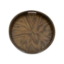 سینی دسته دار سوما مدل so-2565 چوبی سایز 35*35 سانتی متر