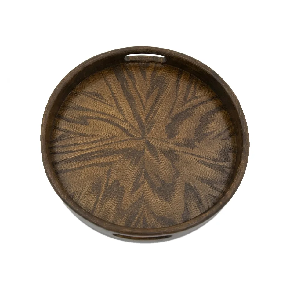 سینی دسته دار سوما مدل so-2565 چوبی سایز 35*35 سانتی متر