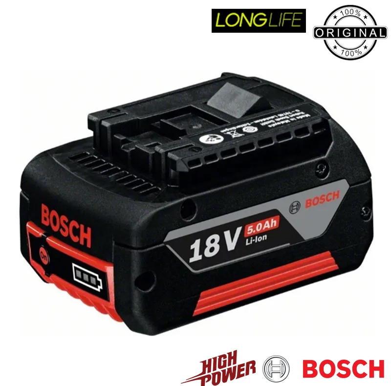 باتری 18 ولت بوش مدل لیتیوم یونی 5 آمپر ساعت GBA 18V 5AH