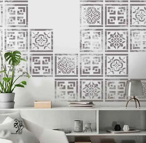 شابلون خانه نگار طرح پتینه کاشی کد 773