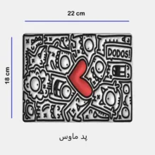 ست ماگ به همراه زیر لیوانی و پد ماوس مدل استیکر کد 126