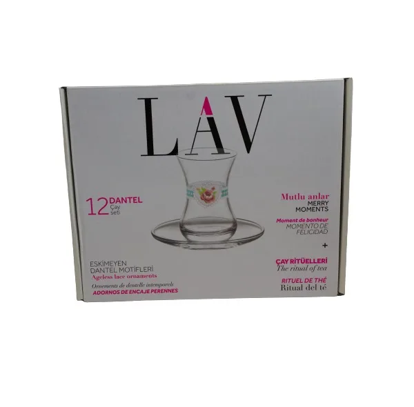ست فنجان و نعلبکی 12 پارچه لاو مدل DANTEL MAVIS1