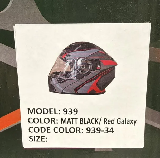 کلاه کاسکت فک متحرک ردلاین مدل 939 Galaxy