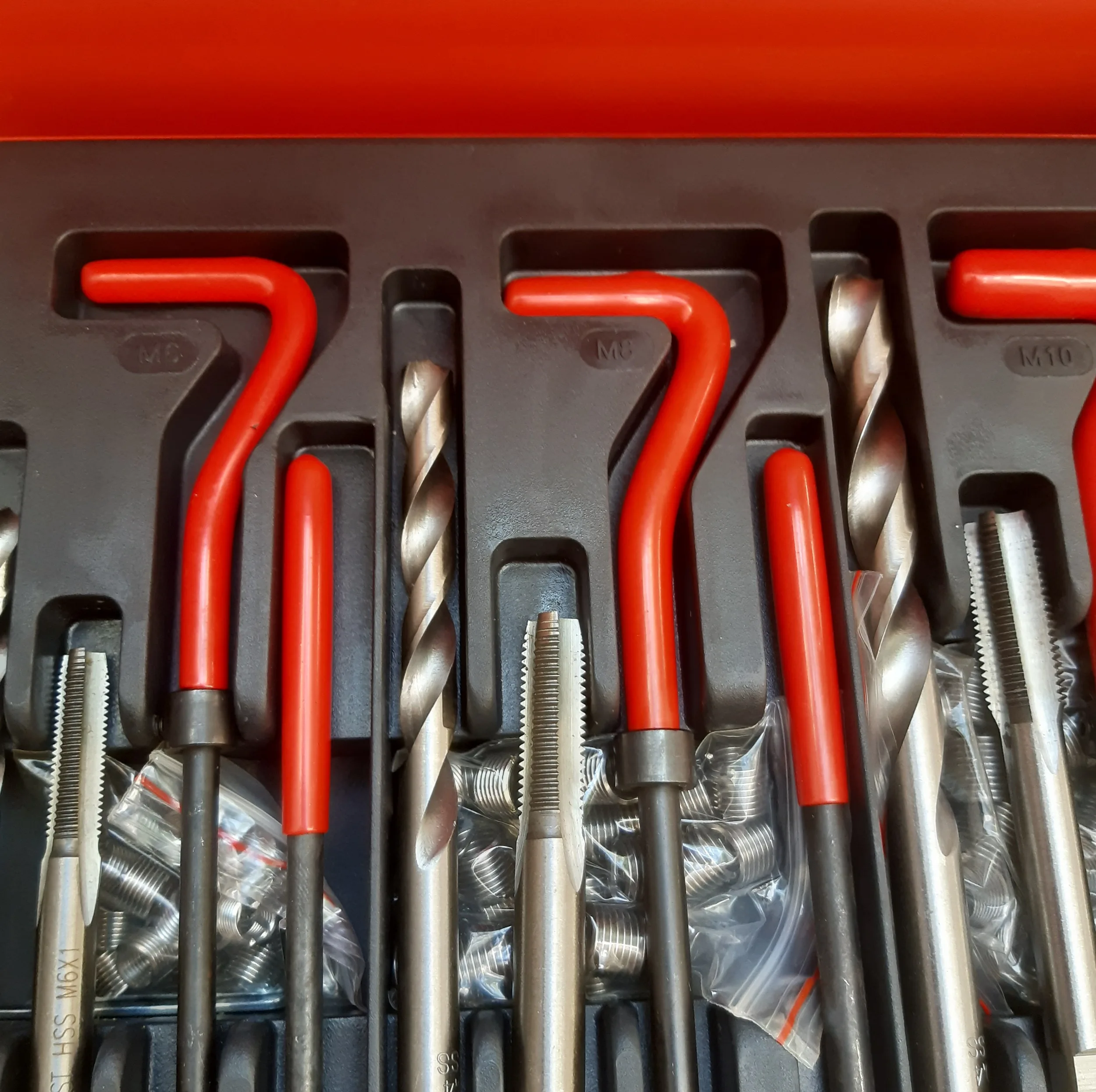 قلاویز و مته هلی کویل مدل JHPU1-5-12MM مجموعه 131 عددی