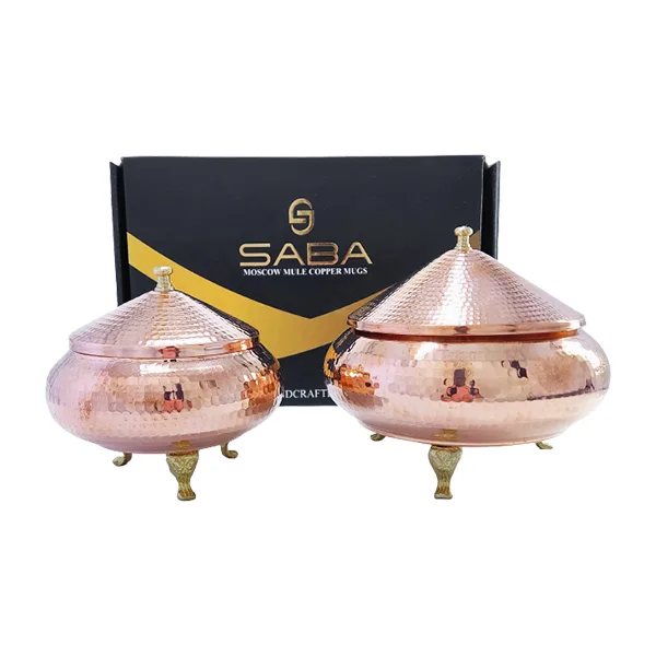 شکلات خوری مسی کد HS63 مجموعه 2 عددی