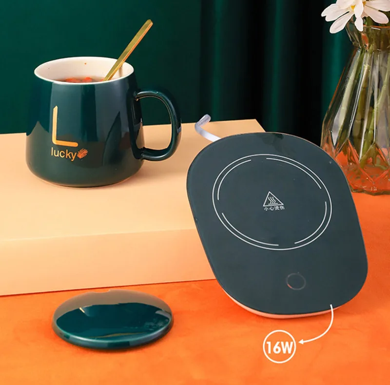 ماگ لاکی مدل Warmer Cup به همراه صفحه گرم کن برقی